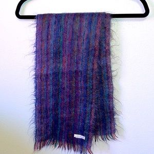 Lord & Taylor wool felted scarf. Multicolored. Vibrant colorful